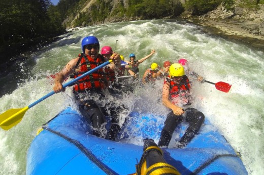 Halbtägige Raftingtour auf der Enns