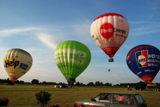 Heißluftballonfahrt in Deutschland