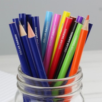 36 Personalised Colouring Pencils