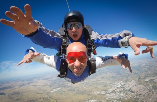 Tandem Fallschirmsprung in Baden-Württemberg