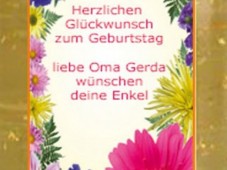 Etikett Geburtstag (Blumen)