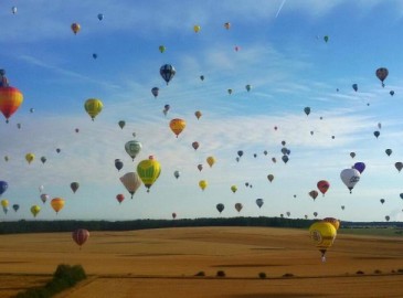 Heißluftballon fliegen
